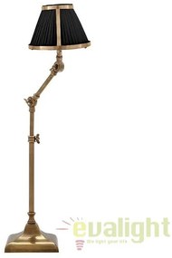 Veioza, lampa de masa cu picior articulat, finisaj vintage brass, Brunswick 106625 HZ