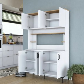 Dulap Jevy Walnut and White