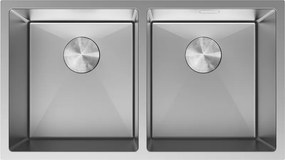 Mexen Binox chiuvetă din oțel inoxidabil cu 2 cuve 800 x 450 mm, inox - 6421802000-01