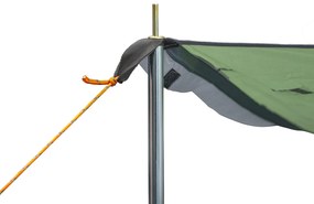 Outsunny Cort de Camping Familial 2-3 Persoane Pliabil Impermeabil Anti-UV 20+ cu Vestibul 426x206x154 cm Verde | Aosom Romania