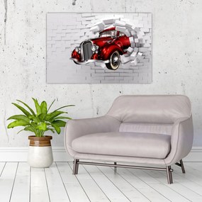 Tablou - Mașină roșie (90x60 cm)