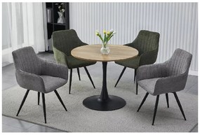 Masa de dining rotunda AMADEO II 90x90 cm, decor stejar