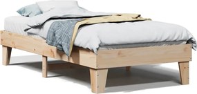 vidaXL Cadru pat fără saltea, 90x190 cm, lemn masiv de pin