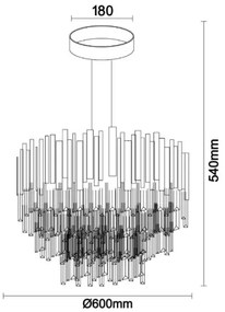 Brilagi - Lustră aplicată PLAZA 9xE14/40W/230V