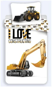 Construcție set lenjerie de pat Love 140×200cm, 70×90 cm