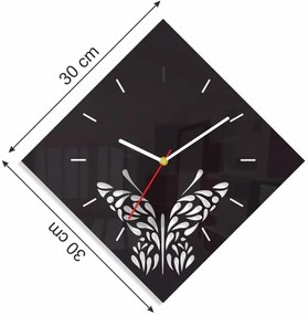 Ceas de perete cu fluture