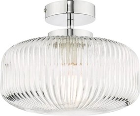 Där Lighting RIV5208 -Plafonieră aplicată pentru baie RIVA 1xE27/60W/230V IP44 crom