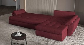 Colțar extensibil dumonde cu ladă de depozitare si sezut confortabil din spuma high-density, Loana XL Enjoy Winery 335x185 cm