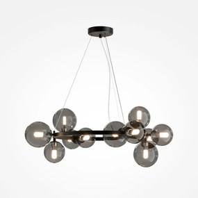 Lustra moderna design deosebit cu 11 de surse de lumina Dallas negru