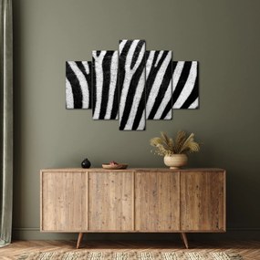 Tablou cu piele de zebră (150x105 cm)