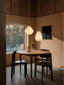 Nordlux - Lampă suspendată SALLINO cu cablu, 1xE27/15W/230V, Ø 24 cm, albă