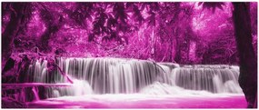 Tablou - Cascadă, violet (120x50 cm)