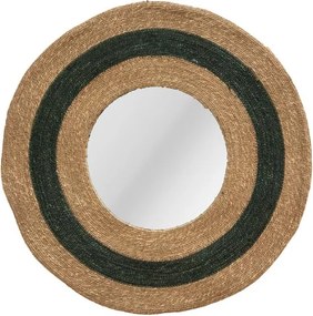 Oglinda de perete din iuta naturala D70cm Reed