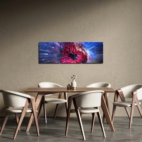 Tablou - Energia universului (cu ceas) (90x30 cm)