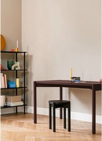 Scaun tip taburet negru din lemn de fag Hopp – noo.ma