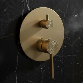 Set de dus incastrat Rea Foster auriu periat + BOX