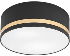 Plafonieră SIRJA STRIPE 2xE27/15W/230V d. 35 cm negru