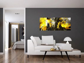 Tablou - Fotbal în marele oraș (120x50 cm)