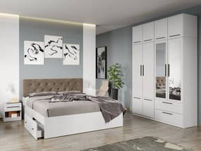 Set mobila dormitor 4 piese Alb Levi C24