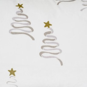Lenjerie de pat din microflanel 4Home Christmas tree, 160 x 200 cm, 70 x 80 cm
