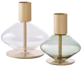 Sfeșnice 2 buc. din sticlă – House Nordic