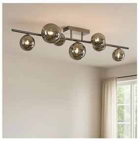 Lustră LED aplicată Brilagi MILLA 7xG9/3W/230V crom lucios/fumuriu