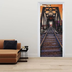 Fototapet pentru ușă - Pod de cale ferată (95x205cm)