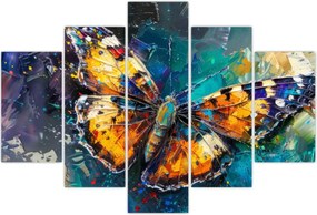 Tablou - Fluture, pictură în ulei (150x105 cm)