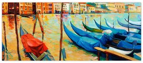 Tablou - Port în Veneția (120x50 cm)
