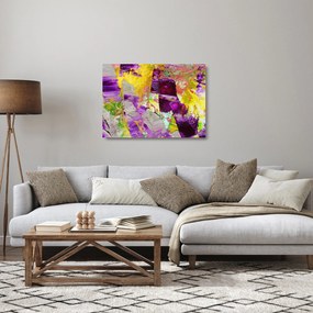 Tablou pe sticlă cu abstracție - pictura (70x50 cm)
