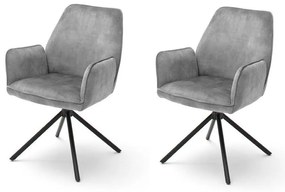 Scaun de dining NEXORO, gri, 1 buc.