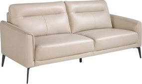 Canapea 3 locuri eleganta, design italian Cowhide leather taupe grey