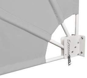 Umbrire pentru balcon tip evantai, 140 cm-gri