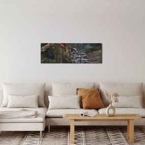 Tablou - În pădure (cu ceas) (90x30 cm)