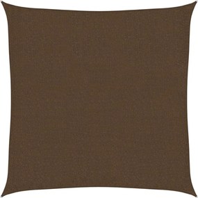 vidaXL Pânză parasolar, maro, 2 x 2, m HDPE, 160 g/m²