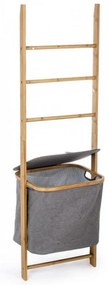 Cos de rufe cu scara decorativa pentru prosoape din bambus, 42 cm, Audrey Bizzotto