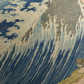 Tablou - Katsushika Hokusai, Fishing Boats at Choshi in Shimosa (Soshu Choshi) , reproducere (120x50 cm)