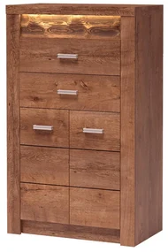 Comodă Indie 06 (cu iluminat LED) (Arin deschis). 1057766