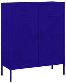vidaXL Dulap de depozitare, bleumarin, 80x35x101,5 cm, oțel