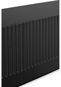 Comodă Teulat Doric, lățime 200 cm, negru