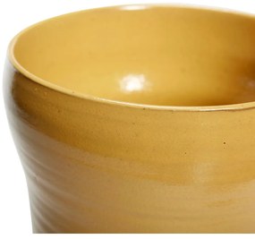 Set 2 ghivece din ceramică Hübsch Tina, galben