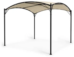 Castello, pavilion, 3,5x3,5m, 250G, poliester, oțel, negru/bej