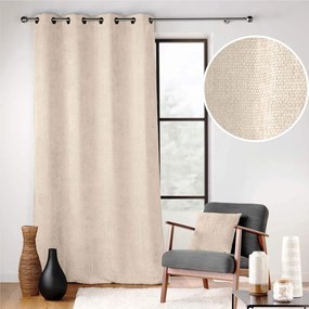 Draperie bej din janilie 140x260 cm Leo – douceur d'intérieur