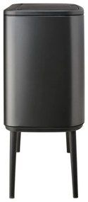 Coș Brabantia Bo Touch 1008857, 3x11 l, Deschidere lină și silențioasă, Deschidere mare, Gri închis