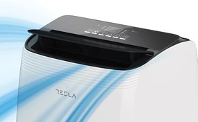 La mâna a doua: Aer condiționat mobil Tesla TTMYW-12CHW, 1780W, 3 trepte, Funcție de încălzire, WiFi, LED, Umidificare, Telecomandă, Alb