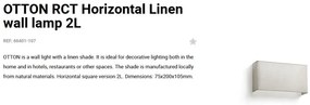 Aplica de perete ambientala design natural OTTON RCT in 2L