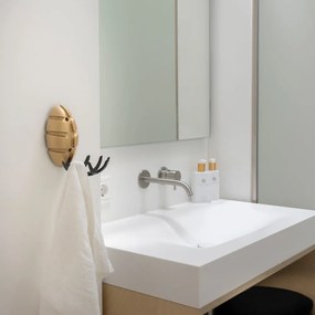 Cârlig negru/auriu de montat pe perete din plastic Bug – Spinder Design