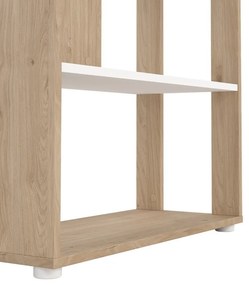 Bibliotecă albă/cu aspect de lemn de stejar 80x205 cm Sign – Tvilum