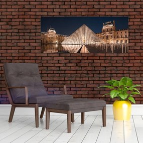 Tablou - Louvre noaptea (120x50 cm)
