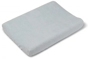 Husa de protectie Azul pentru salteaua de infasat ,   bumbac buclat, elastic pe contur, 80x50 cm, Bonjourbebe